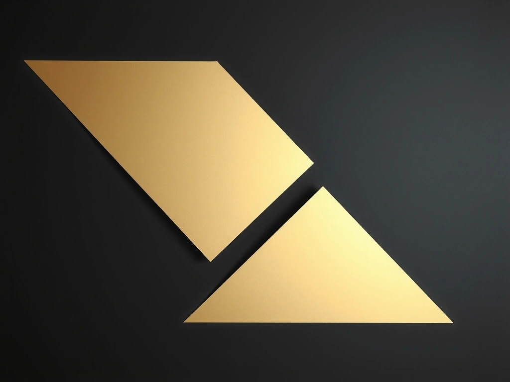 Abstrakcyjna kompozycja geometryczna trójkątów